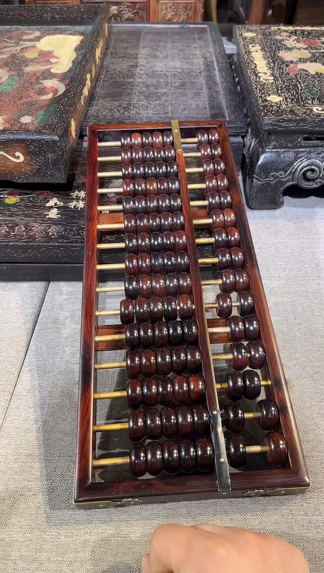木冉*超紫油梨十五档算盘