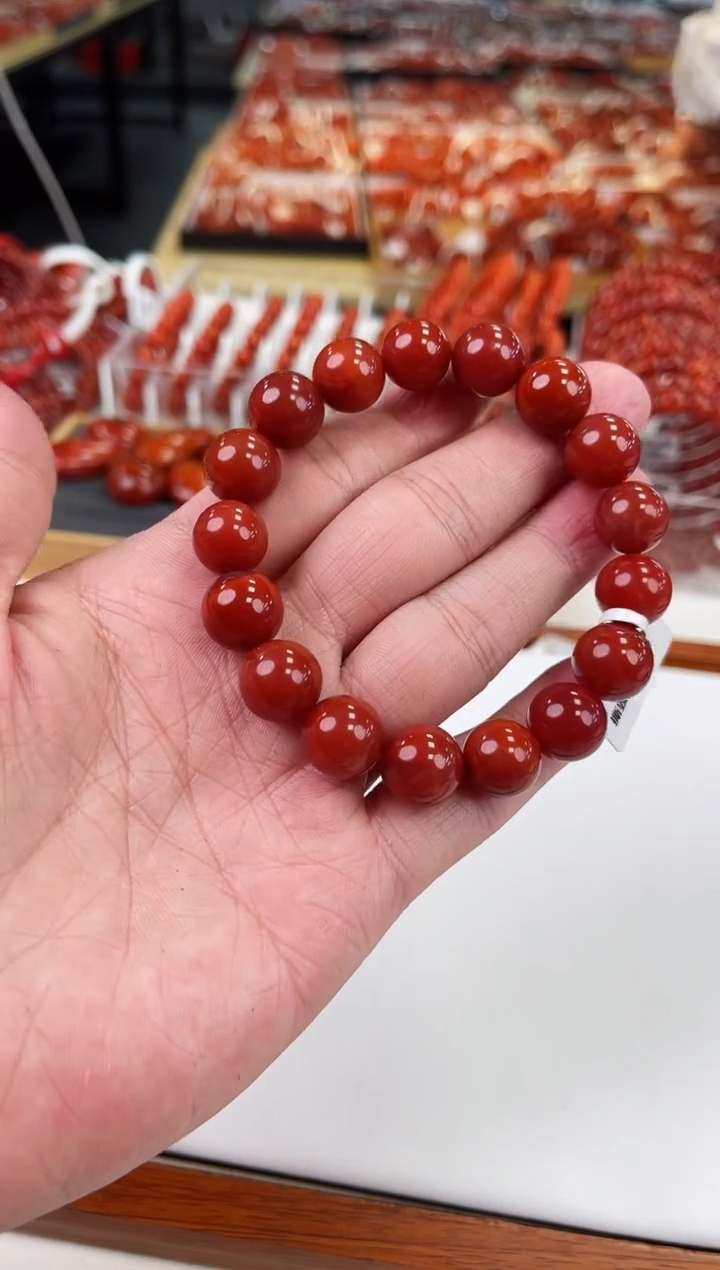 【闪购商品】南红玛瑙瓦西手串12+未镶嵌一个/条