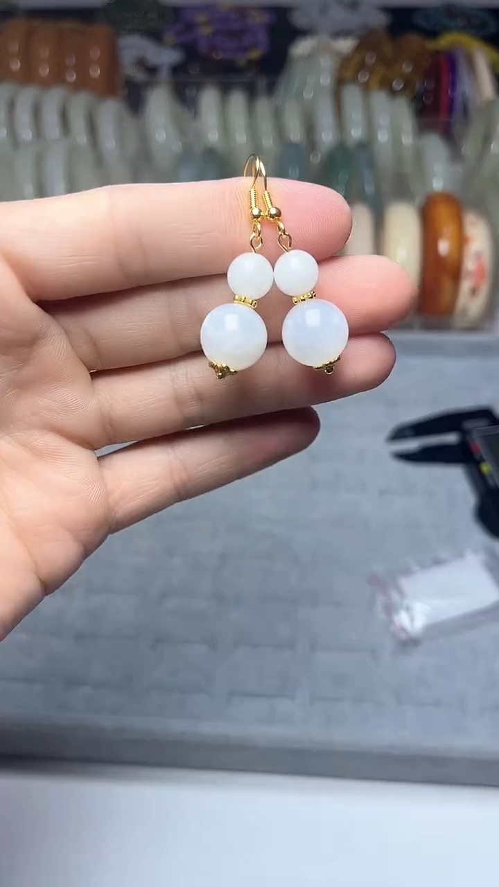 【闪购商品】查罗石耳钉合金耳钩