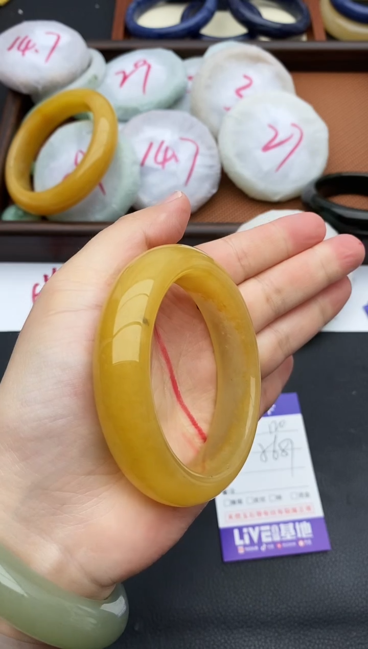 未镶嵌手镯石英质玉120+56/57