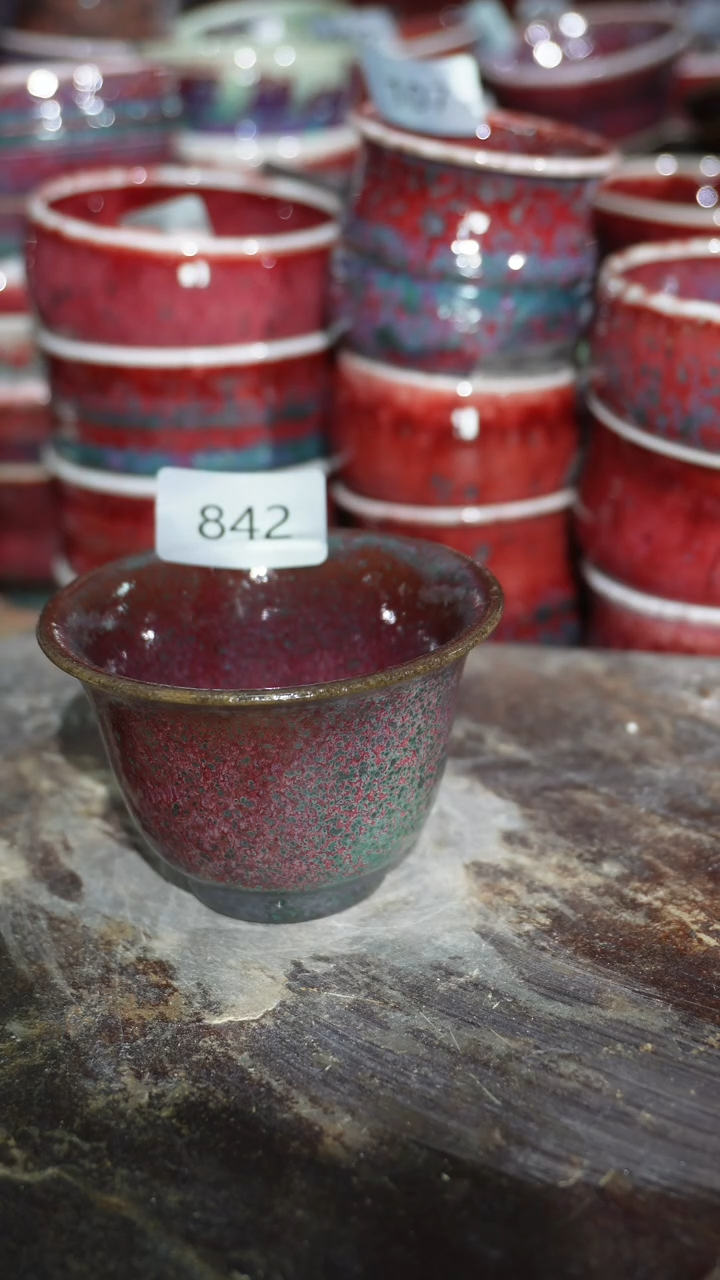摆件陶精品窑变钧瓷茶器