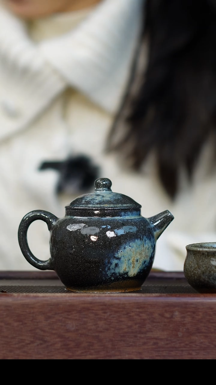 茶壶紫砂柴烧紫砂 巨轮200cc