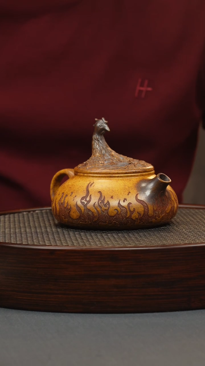 【闪购商品】紫砂茶壶龙骨金砂浴火重生