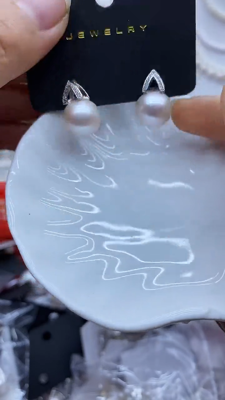 未镶嵌耳饰淡水珍珠耳钉