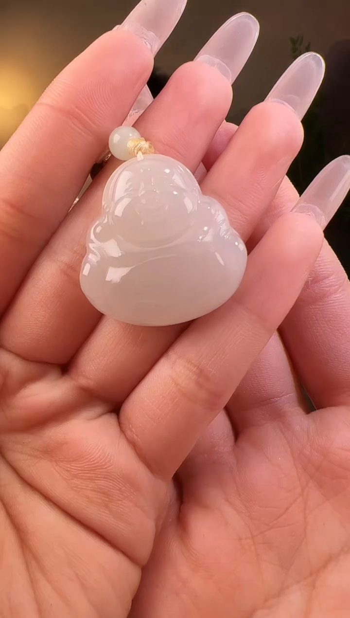 【闪购商品】和田玉颈饰未镶嵌佛公多样性发1178