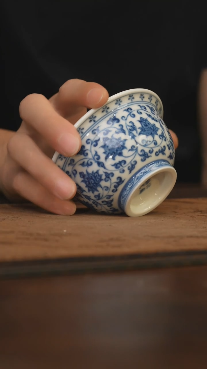 瓷片柴窑青花破价福利   花心