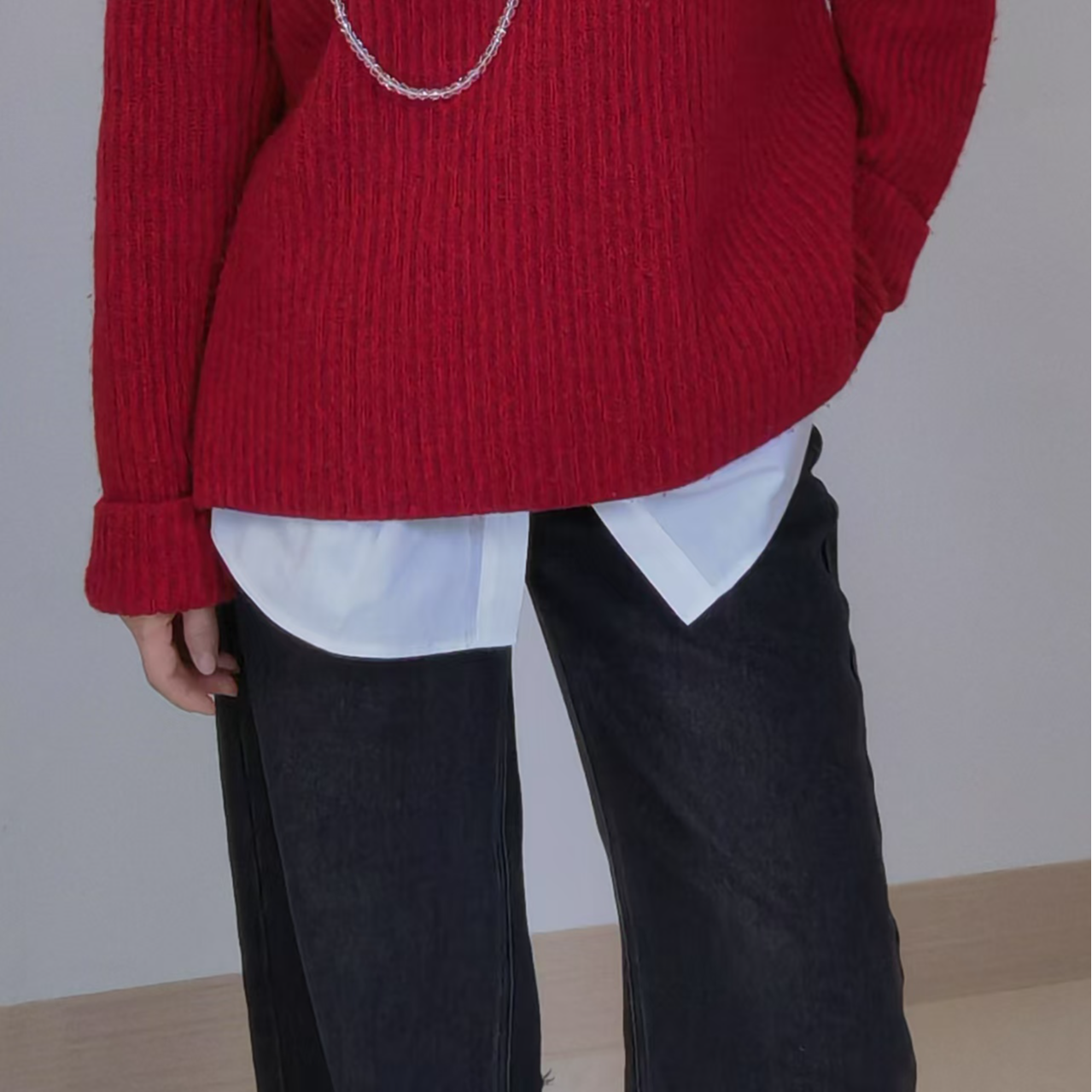 白色防走光遮臀神器内搭叠穿假两件半身裙打底屁帘外搭洋气高档