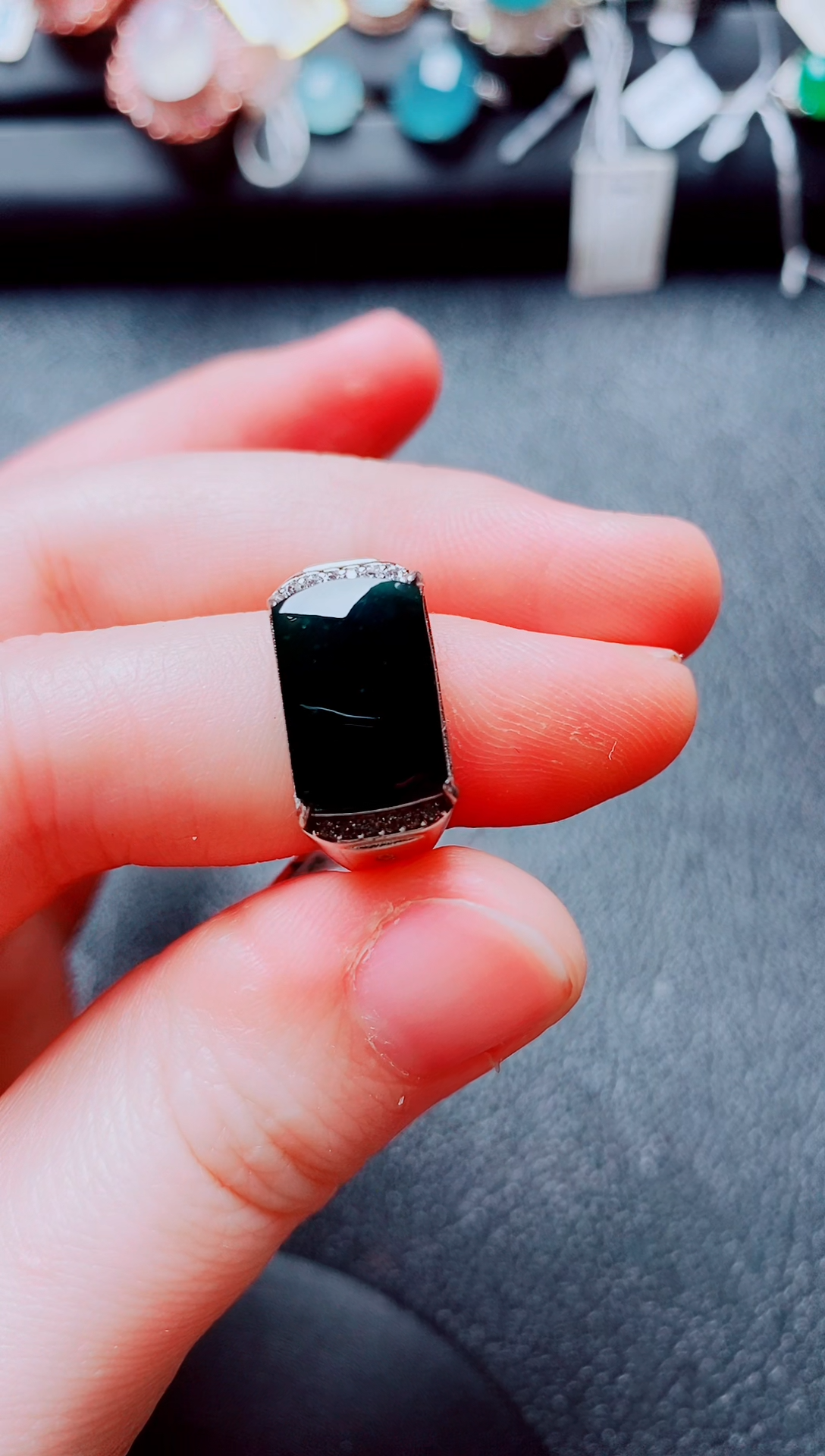 银S925镶嵌戒指翡翠1111