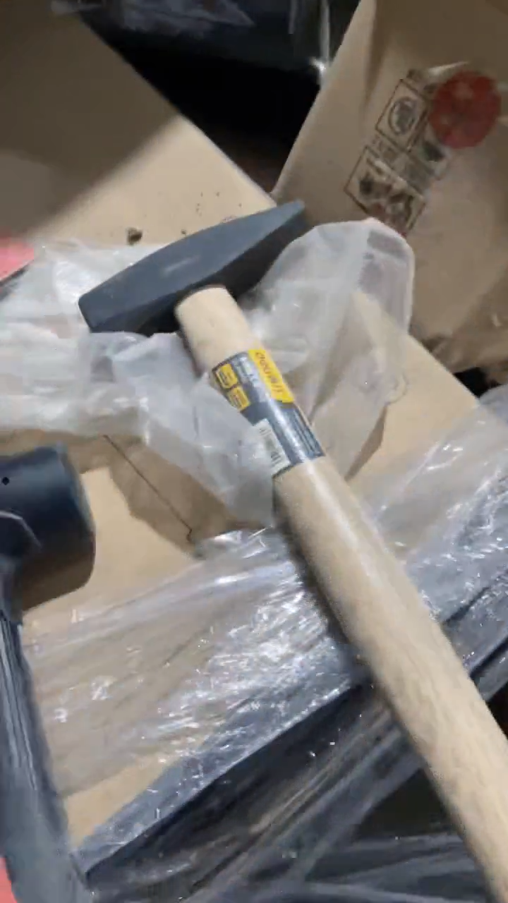 得力工具DL442500木柄钳工锤500g(黑)(把)