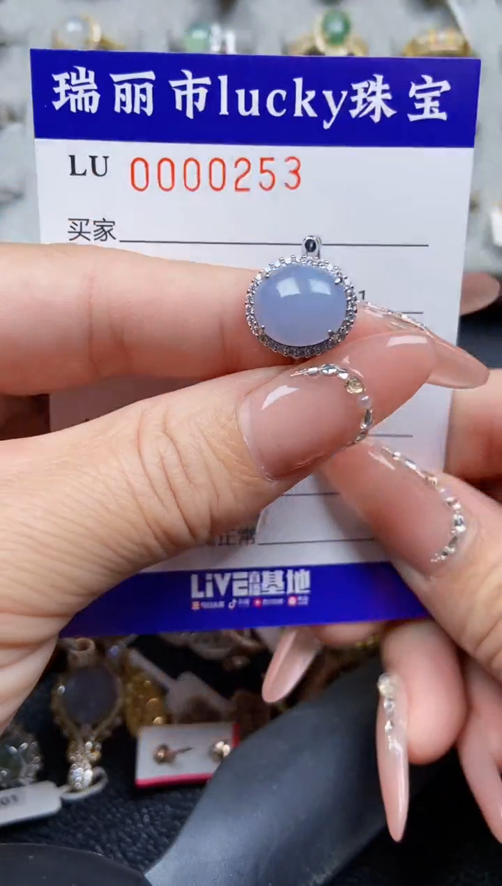 【闪购商品】翡翠颈饰银S925镶嵌0253