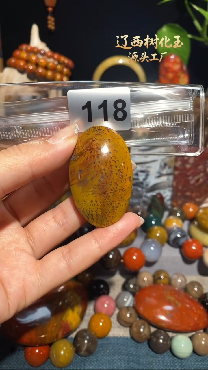 未镶嵌-硅化玉天然北票硅化玉吊坠