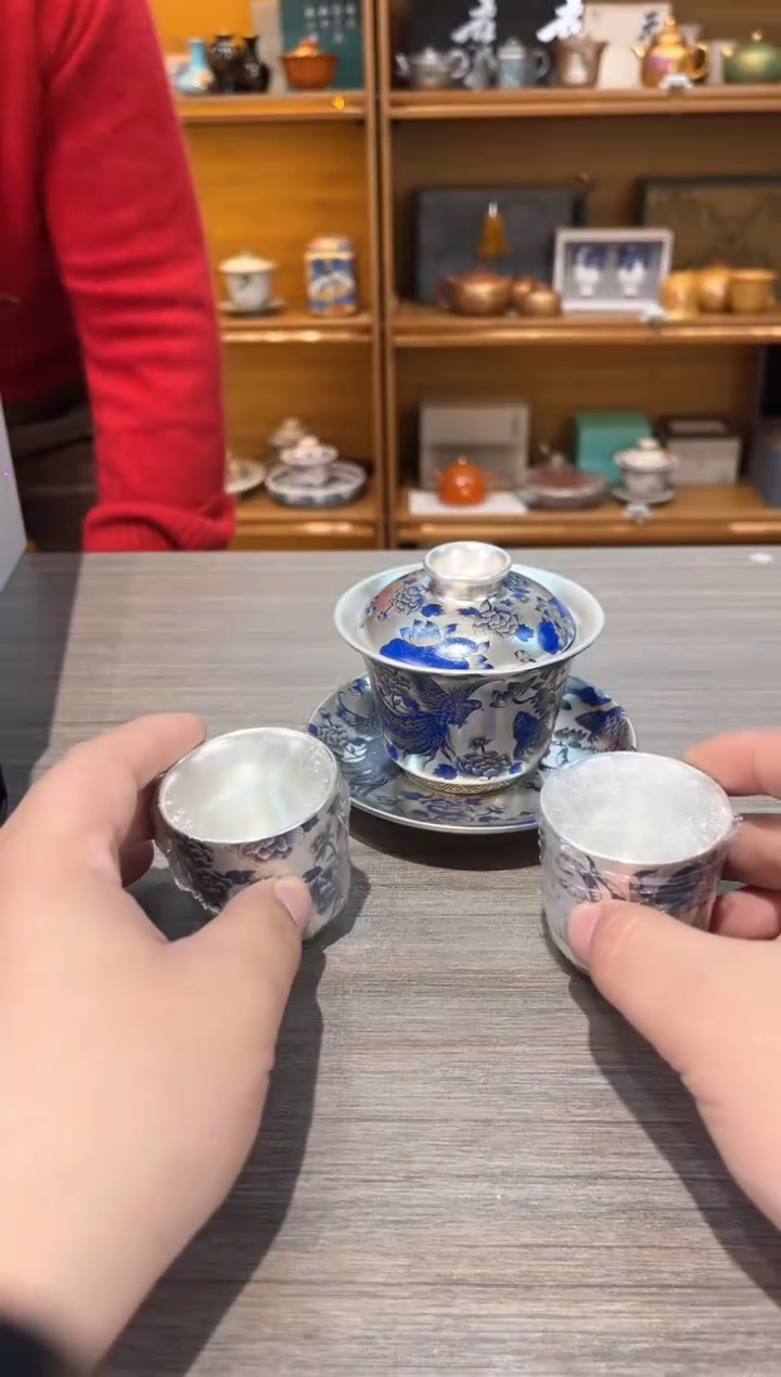 【闪购商品】样品宋悬停盖碗套茶具