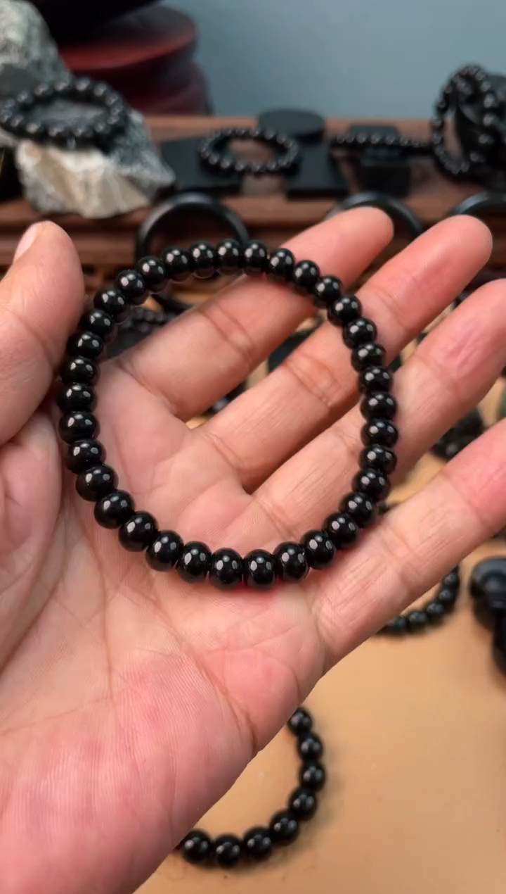 未镶嵌手链和田玉新疆和田玉皮勒村老矿塔青6x8