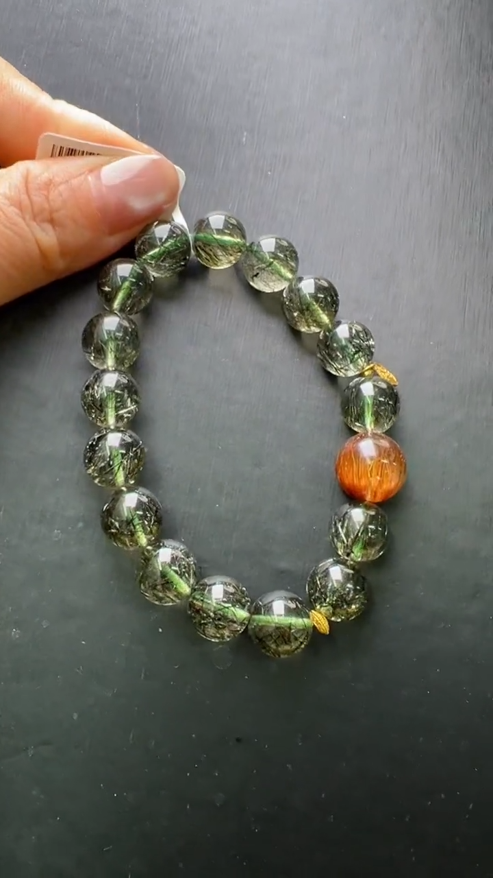 【闪购商品】水晶手串未镶嵌18K水晶设计财来报道手串Z24460