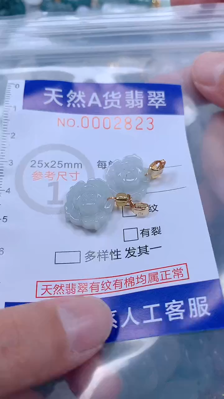 翡翠未镶嵌吊坠(不含链)1