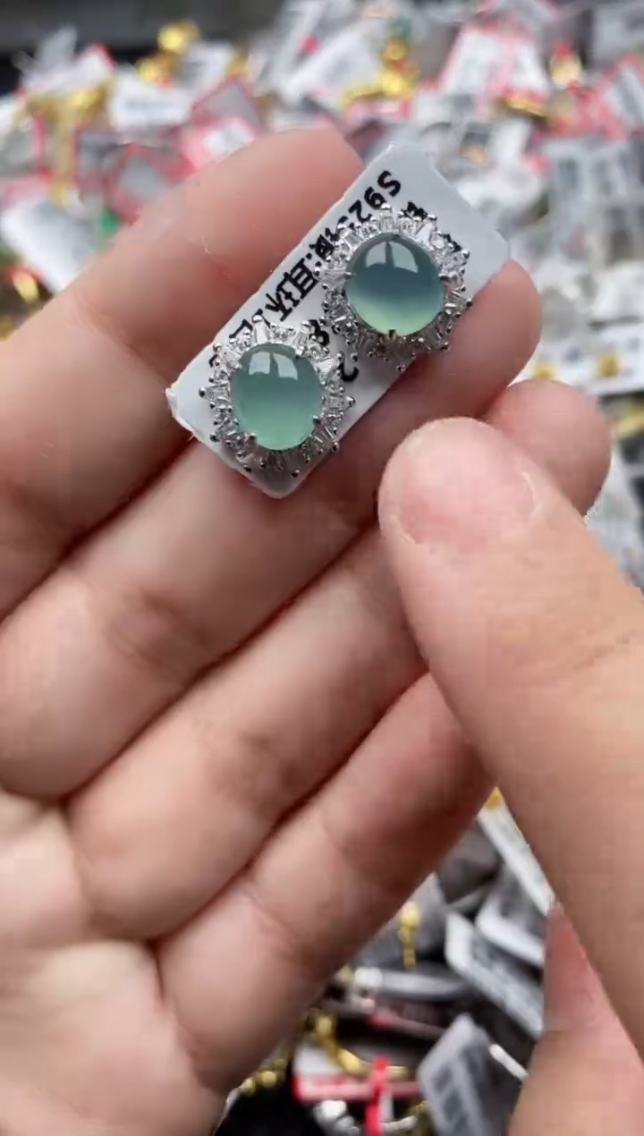 【闪购商品】翡翠戒指银S925镶嵌66666---1