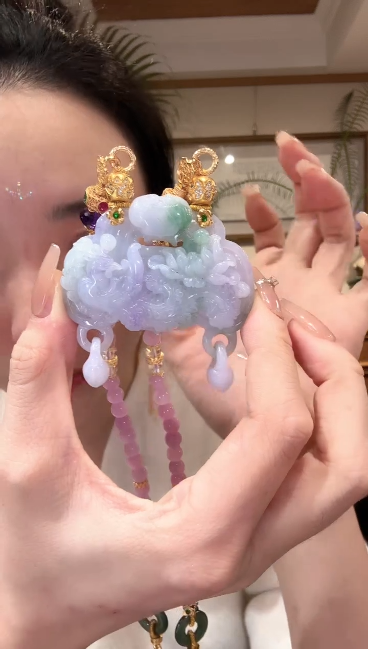 【闪购商品】翡翠颈饰未镶嵌国风