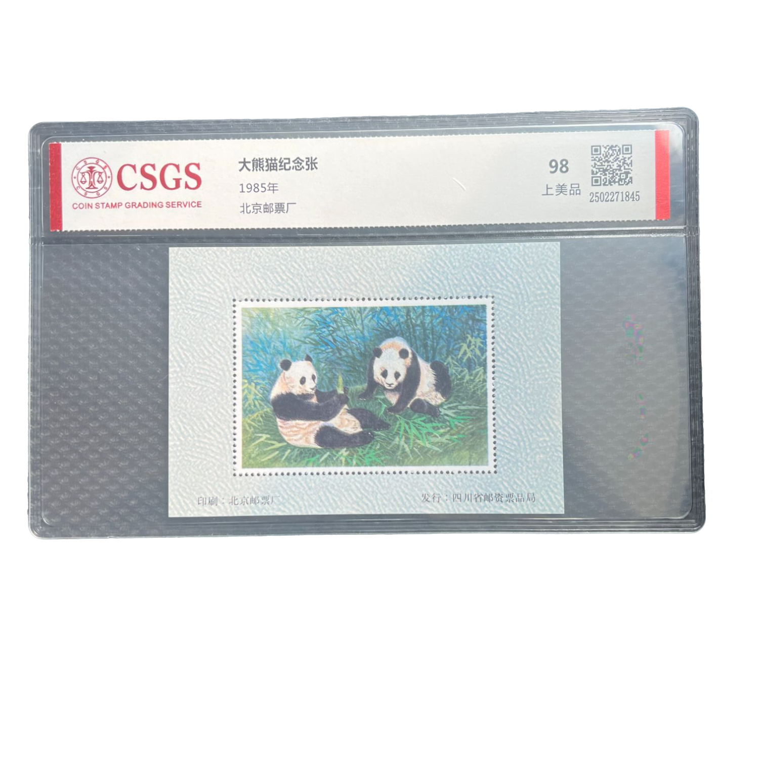 熊猫纪念张  国恒鉴评