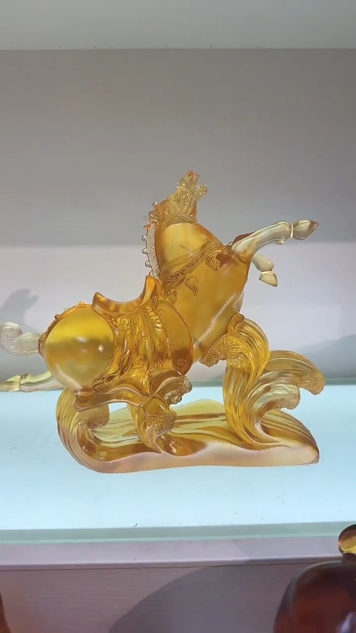 手工艺品琉璃唐马