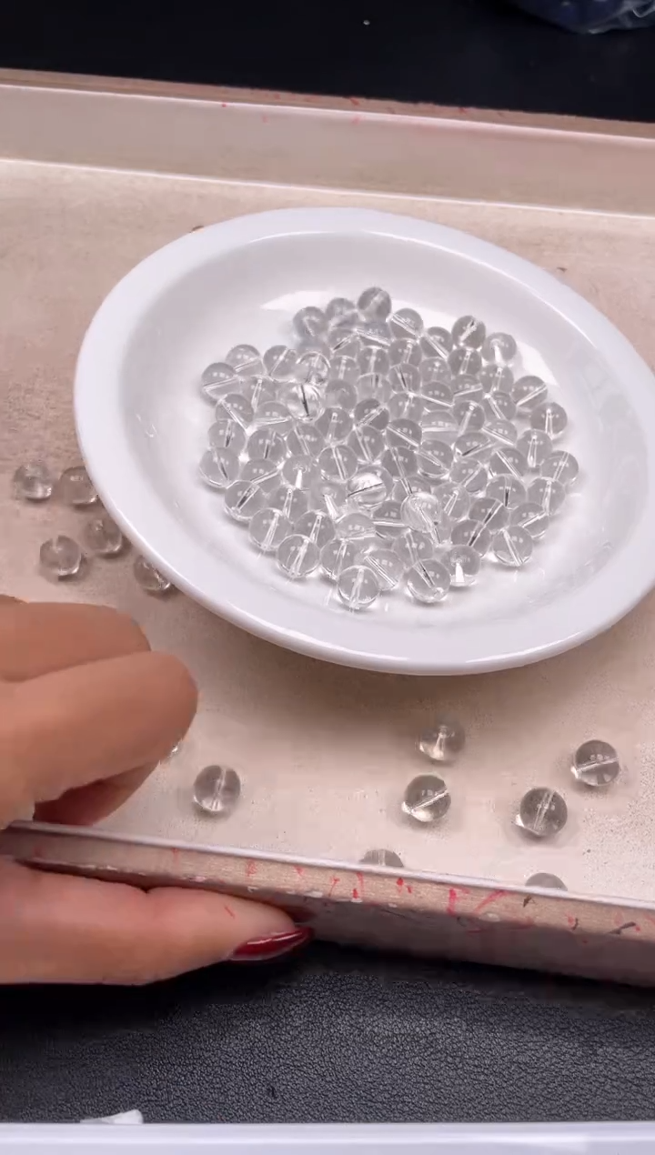 【闪购商品】水晶颈饰未镶嵌w188白水晶10mm*10