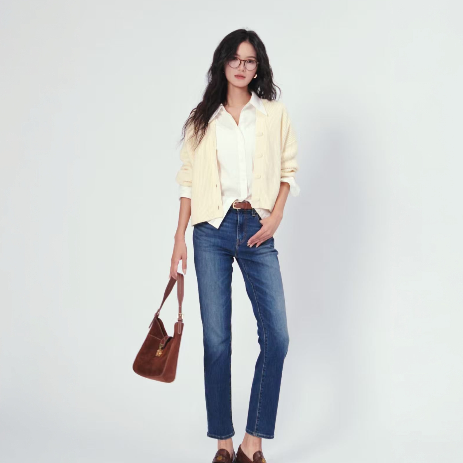 Levi's李维斯冬暖系列女士724高腰修身直筒美式复古休闲牛仔裤