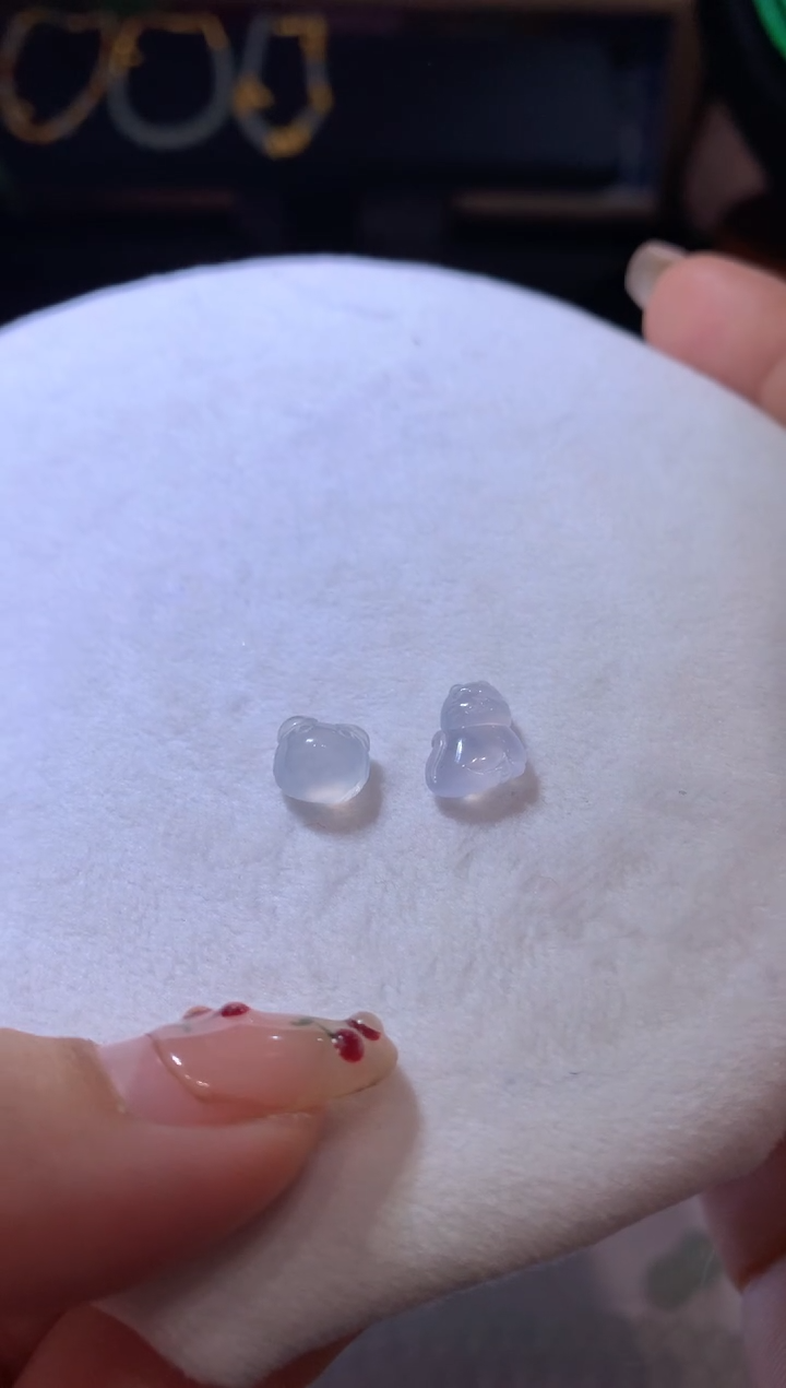 【闪购商品】定制翡翠未镶嵌小滴溜   1700+170