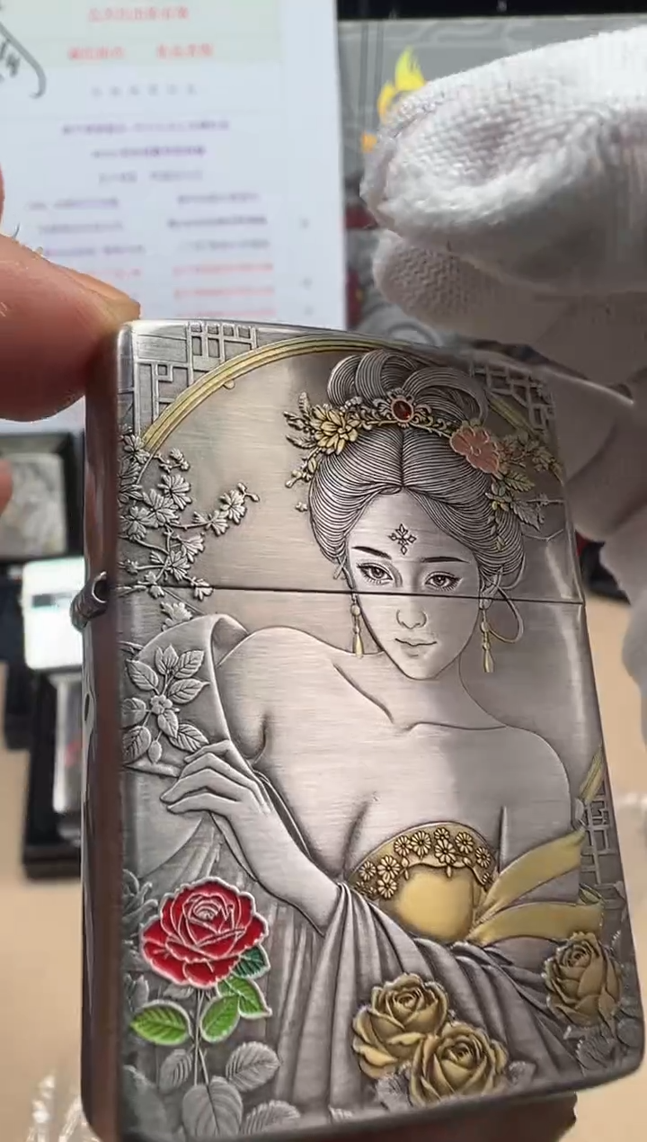 铜杨玉环-闻香识人-盔甲熏银鎏金