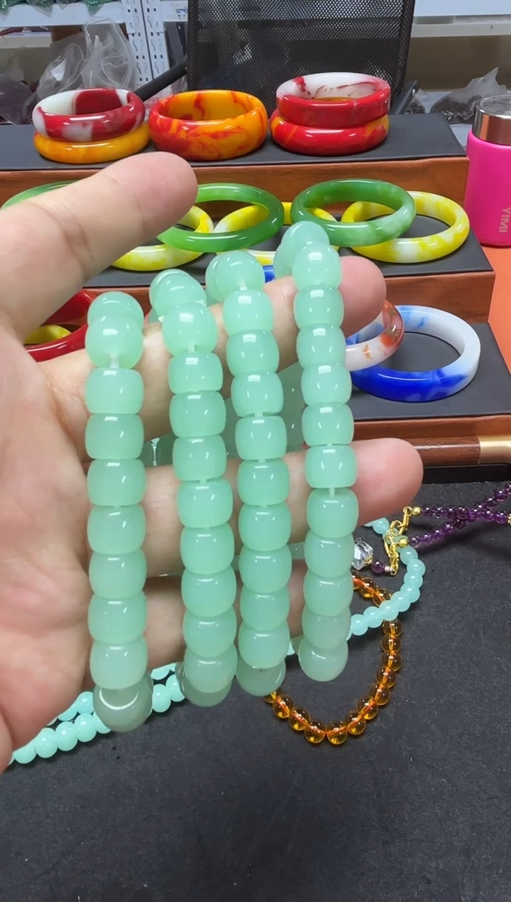 1010号卡10mm蓝色直切手串