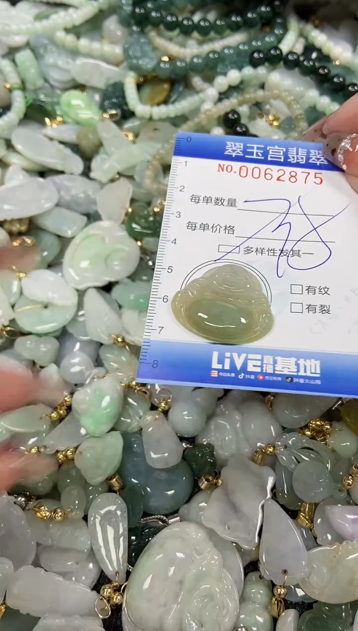 【闪购商品】翡翠颈饰未镶嵌闪购商品00062875多样性发其一