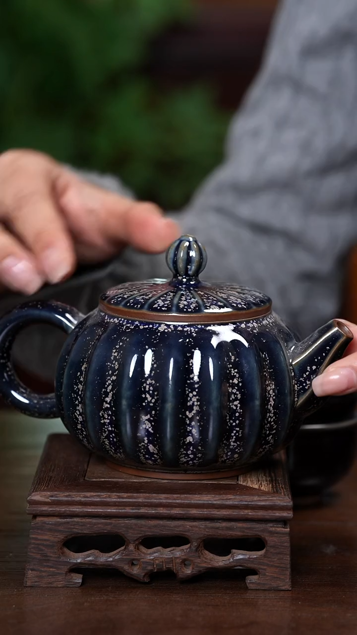 【闪购商品】宝丰清凉寺原产地钧瓷南瓜壶+两杯