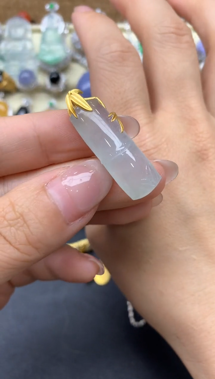 【闪购商品】翡翠颈饰18K金镶嵌154-中国好珍宝