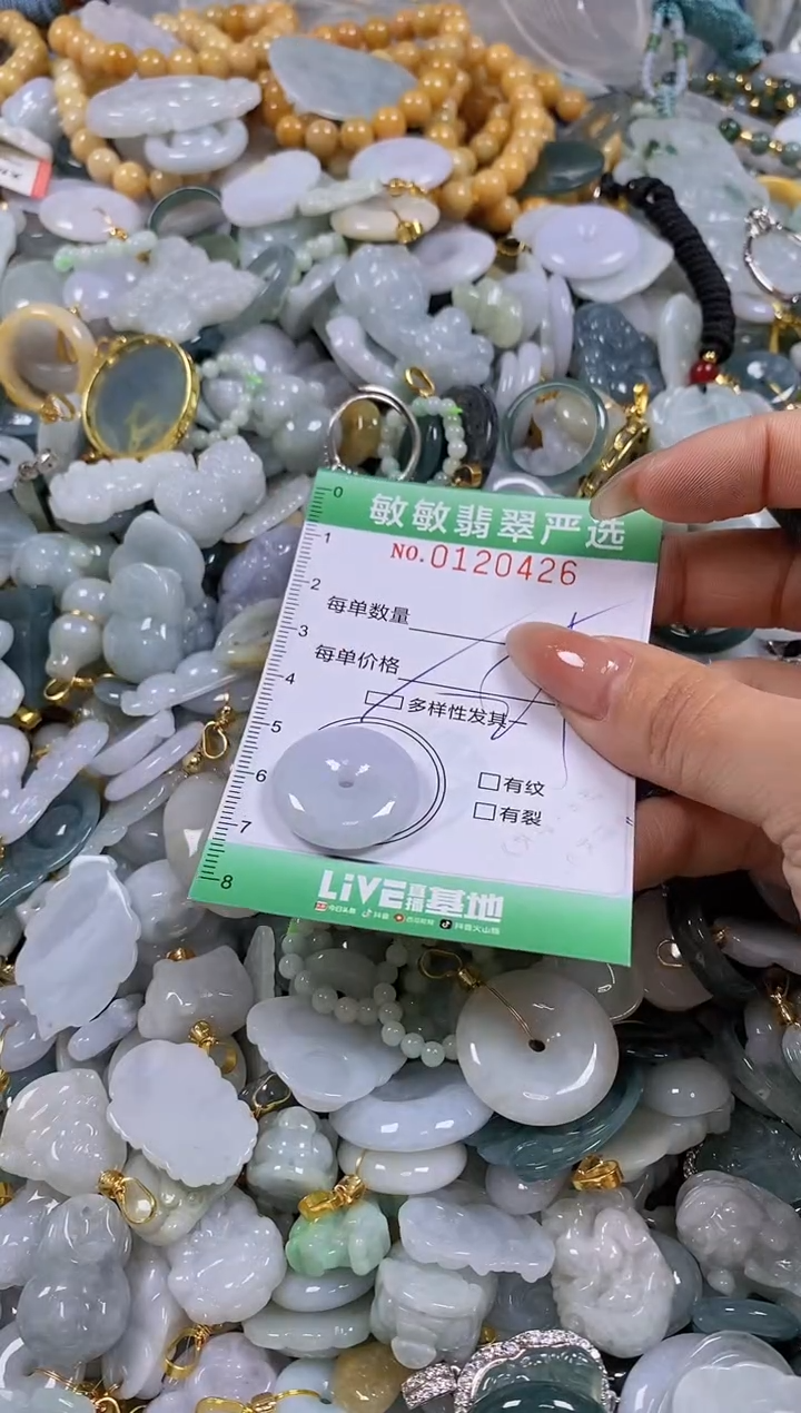 【闪购商品】翡翠颈饰未镶嵌闪购0120426多样性发其一