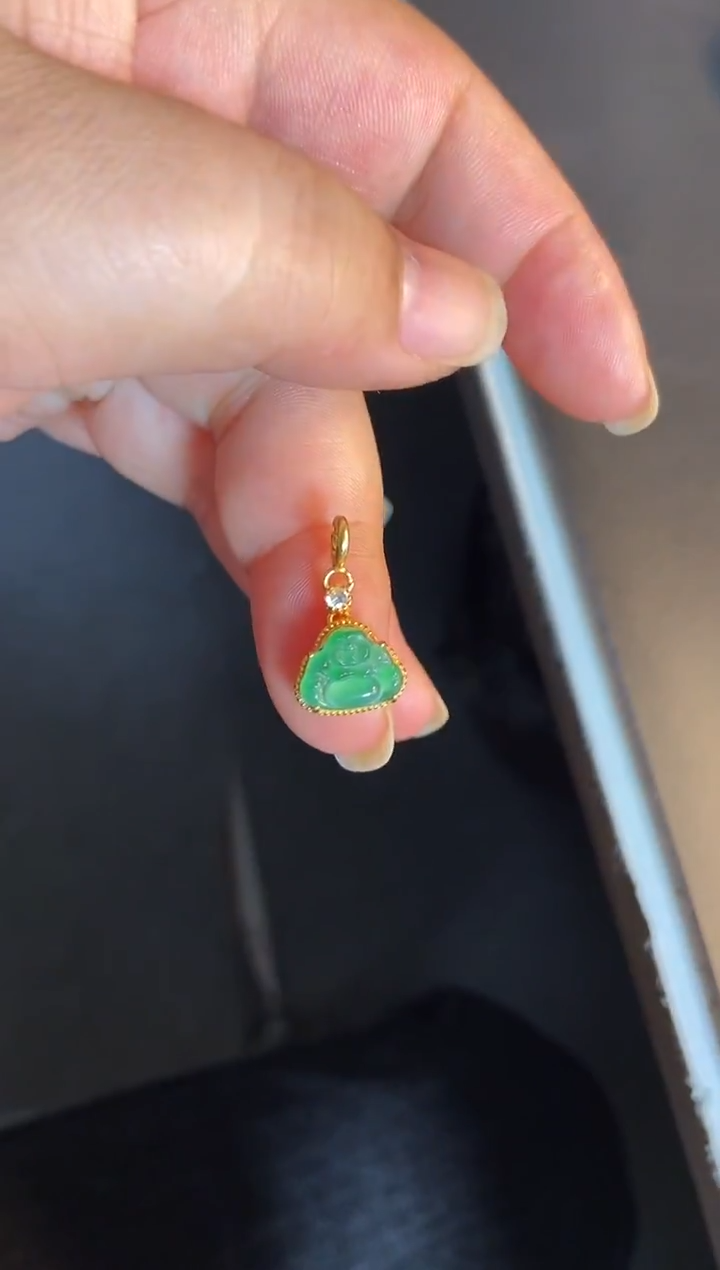 吊坠(不含链)银S925镶嵌翡翠1
