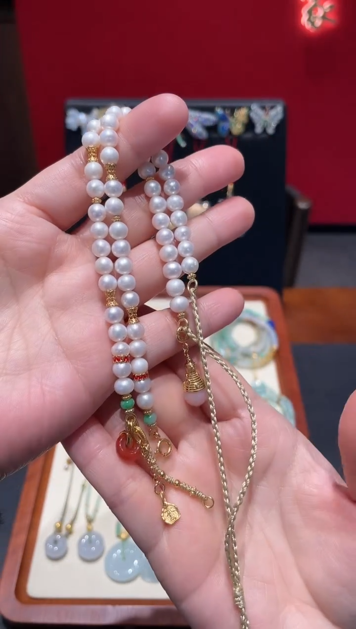 颈饰未镶嵌淡水珍珠珠链