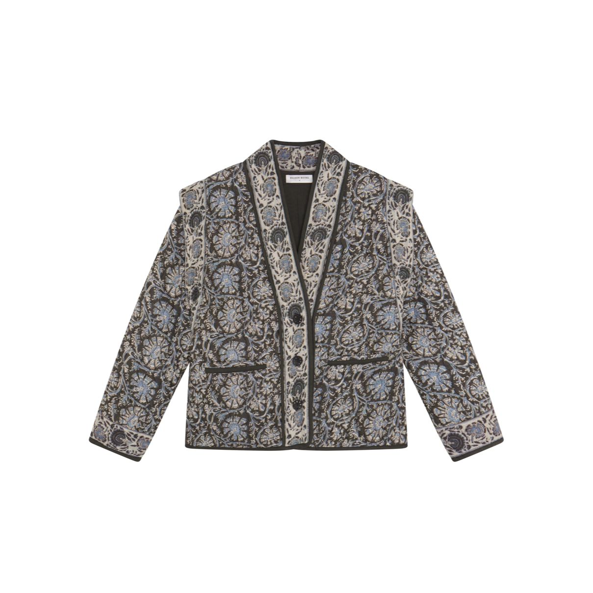 MAISON HOTEL设计师品牌撞色设计v领刺绣夹克DSC买手店 DY5M38001