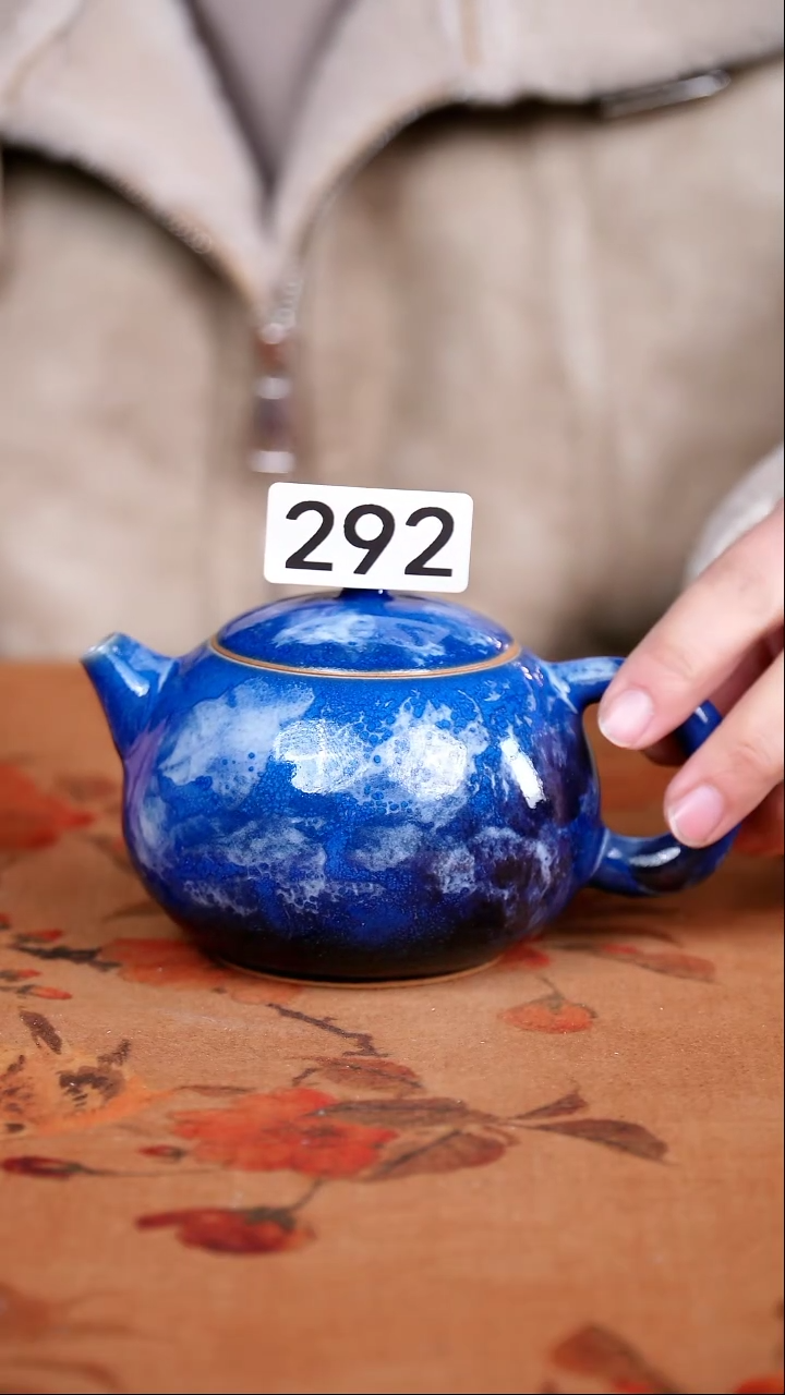 全品钧瓷茶器摆件