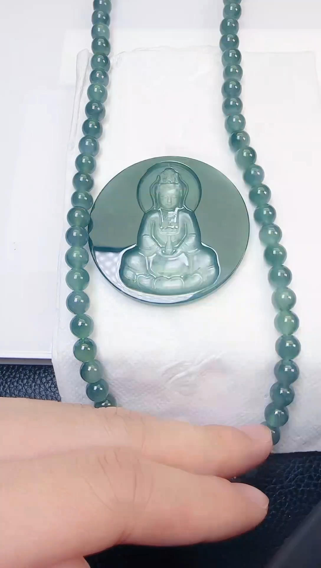 颈饰未镶嵌翡翠天然A货翡翠  多样性随机发其一