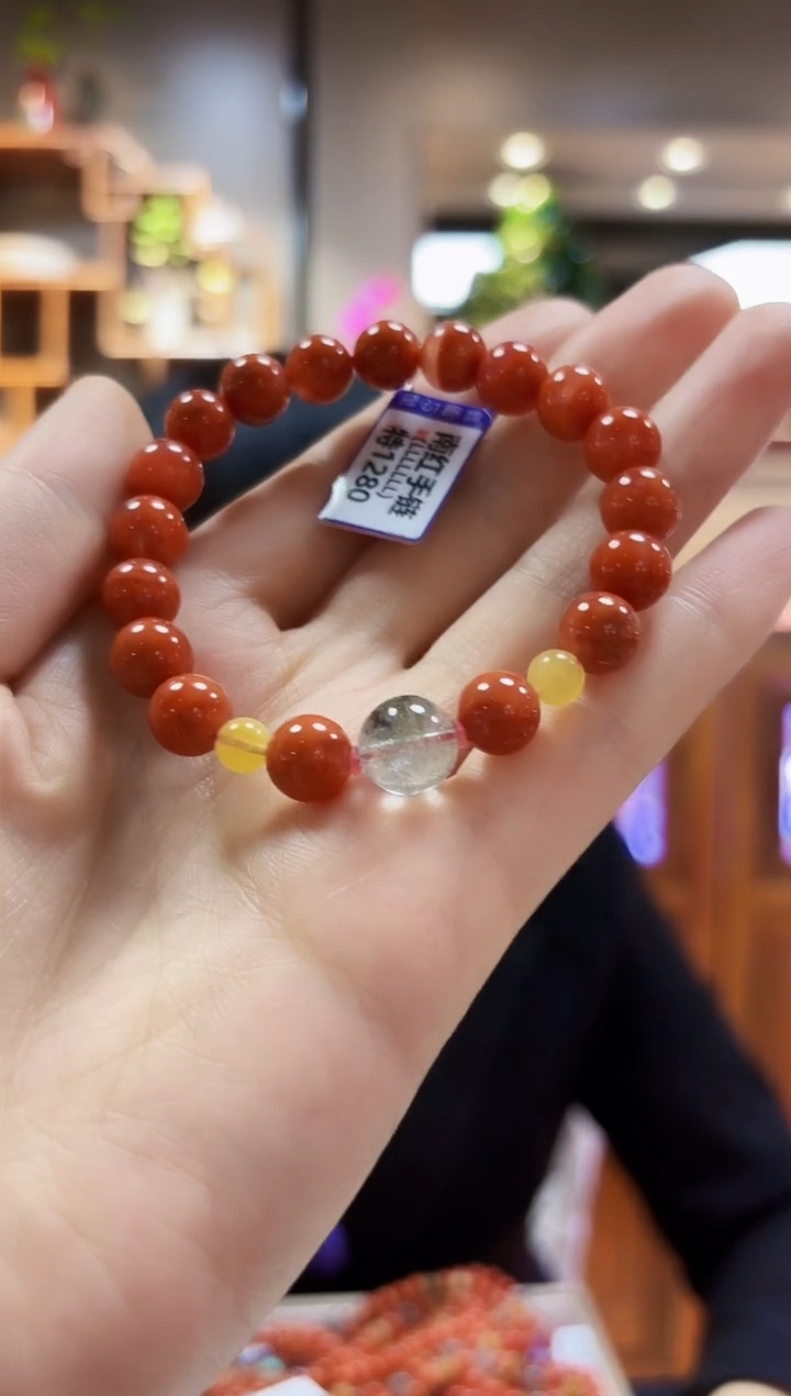 【闪购商品】南红玛瑙手链未镶嵌手链9+
