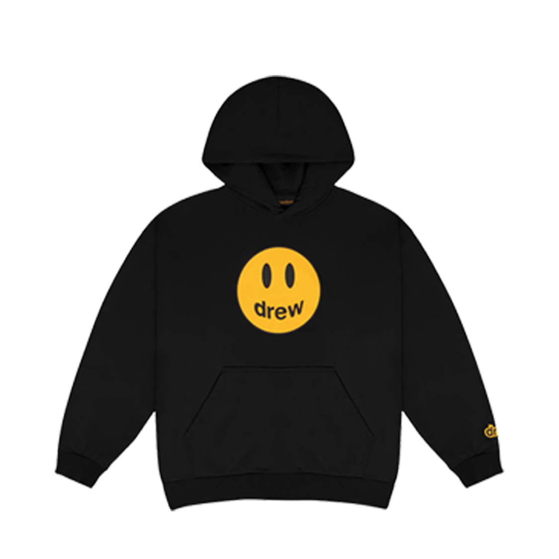 drew house 笑脸印花休闲加绒秋冬百搭宽松加厚连帽带帽运动潮服
