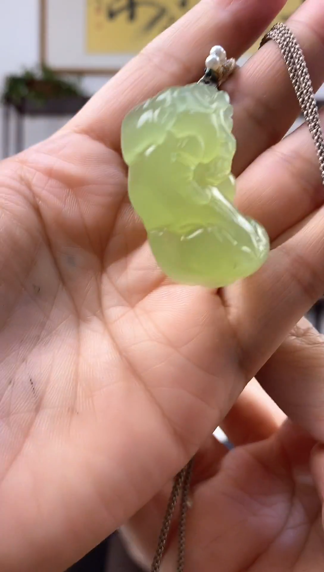 未镶嵌岫玉吊坠(赠链)岫玉吊坠