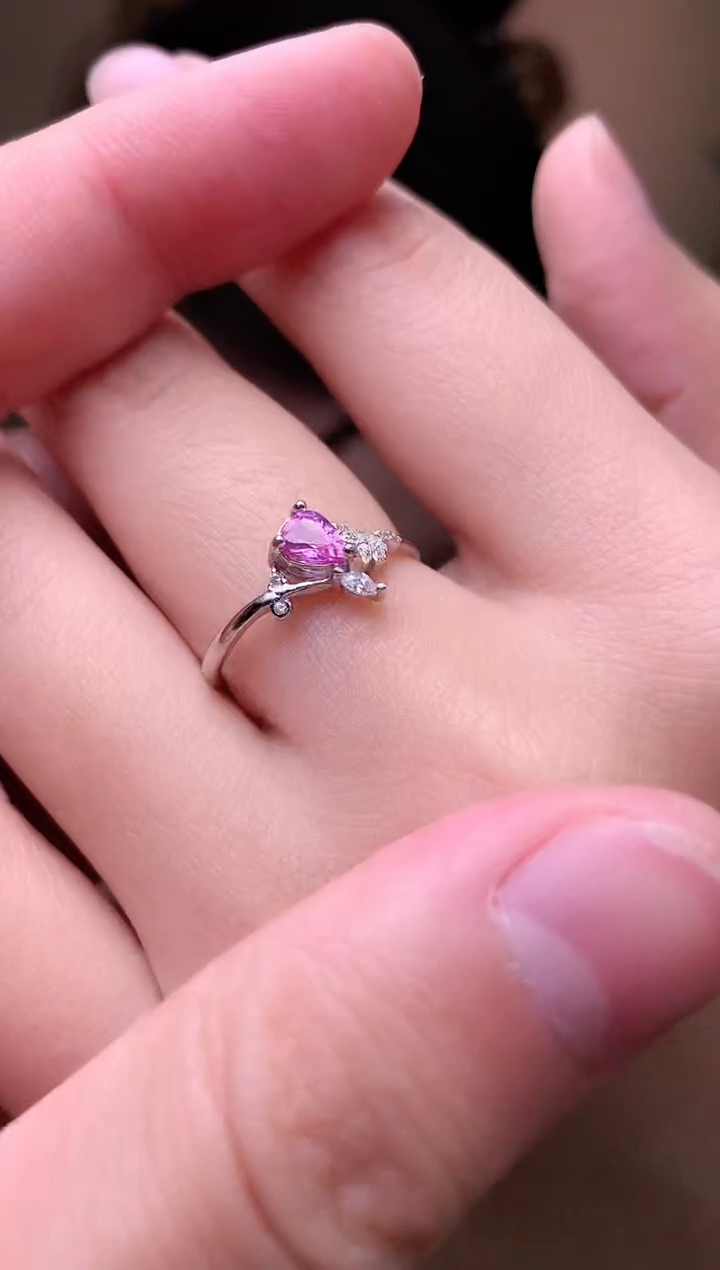 【闪购商品】蓝宝石戒指银S925镶嵌戒指