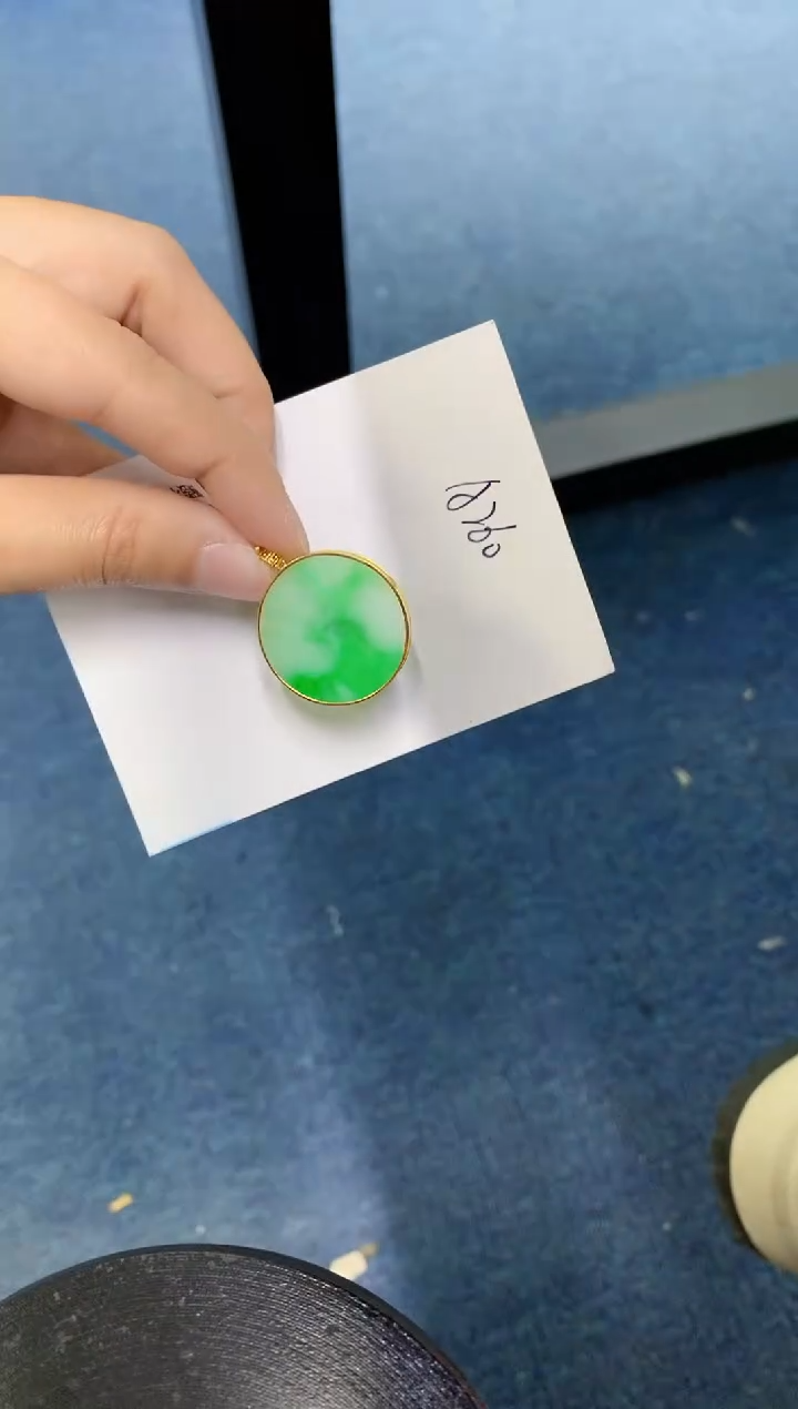 【闪购商品】翡翠颈饰18K金镶嵌000000000