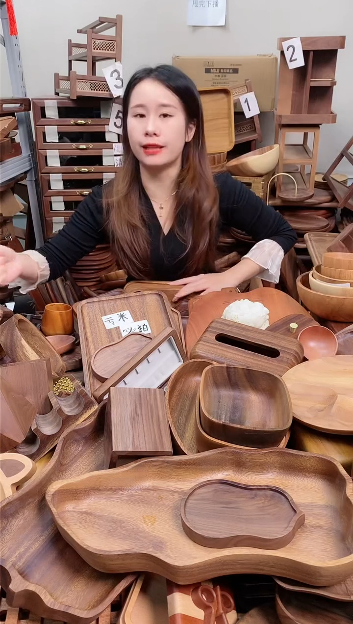 木   南美胡桃木碗20*7cm 内销