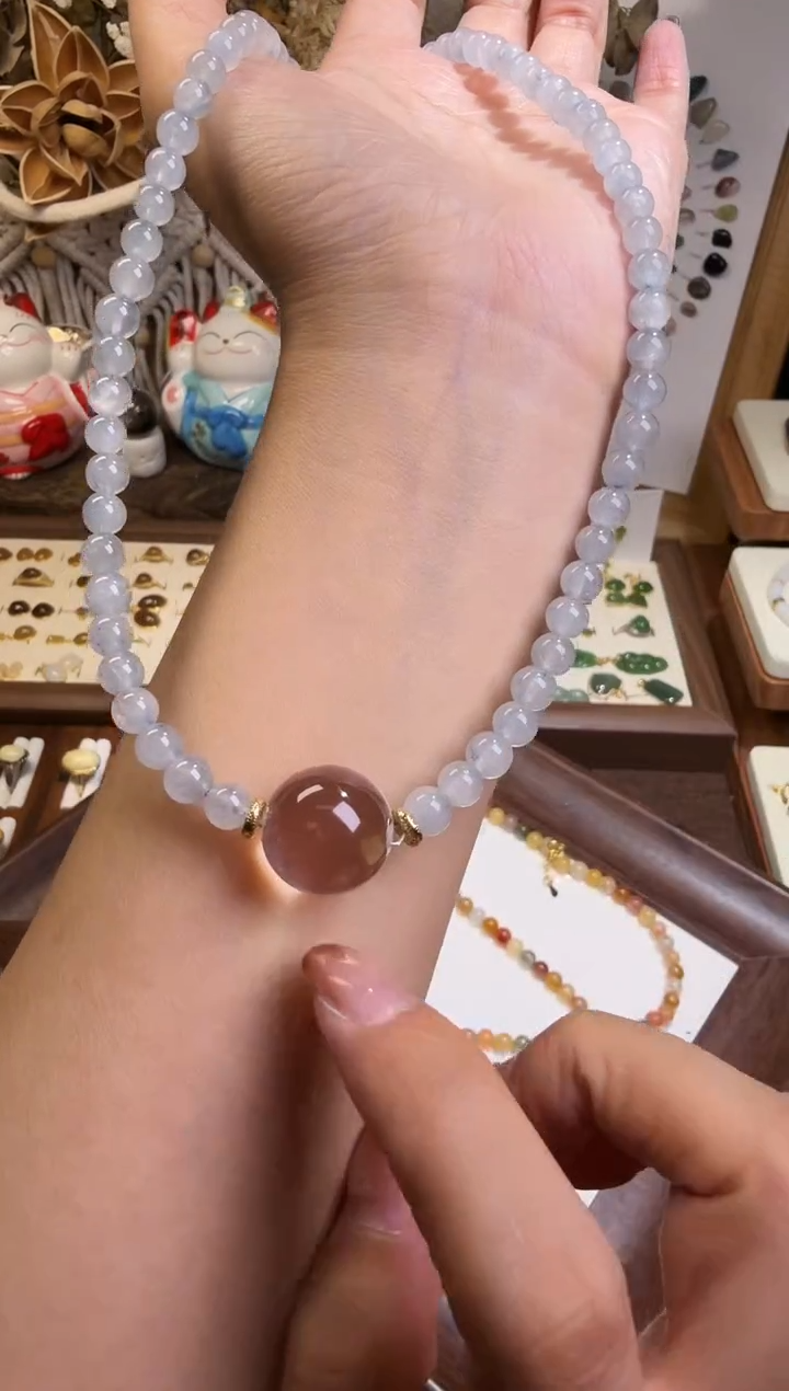 水晶摆件未镶嵌项链