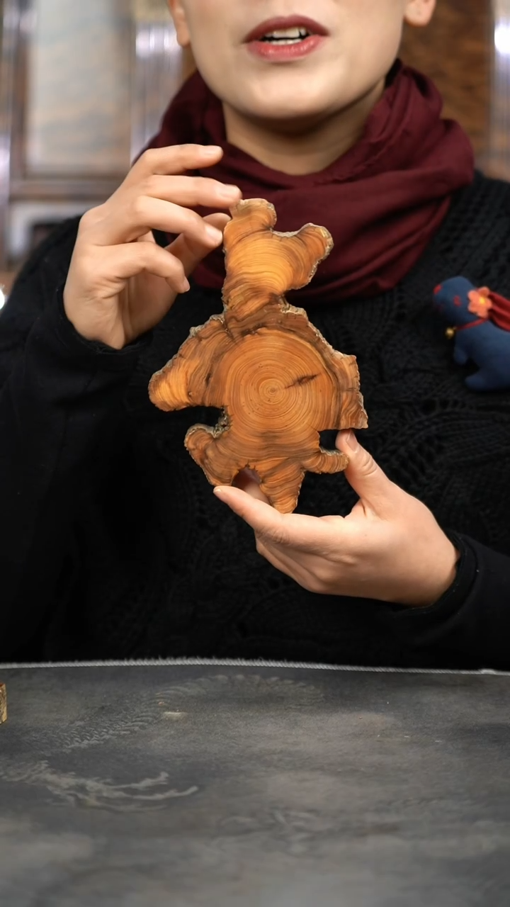 【闪购商品】柏木（崖柏）木艺淳化黑油崖柏香片杯垫760