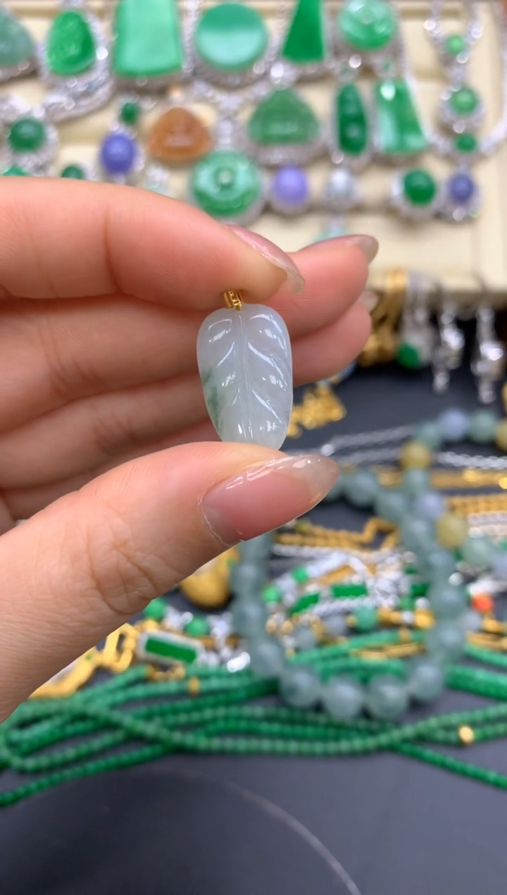 【闪购商品】翡翠颈饰18K金镶嵌174-中国好珍宝