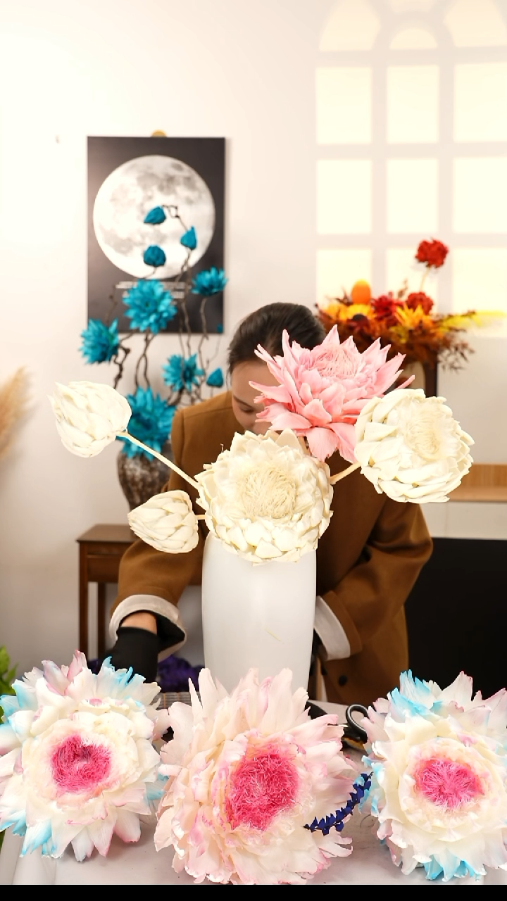 一*洋蓟永生花 白色 A30