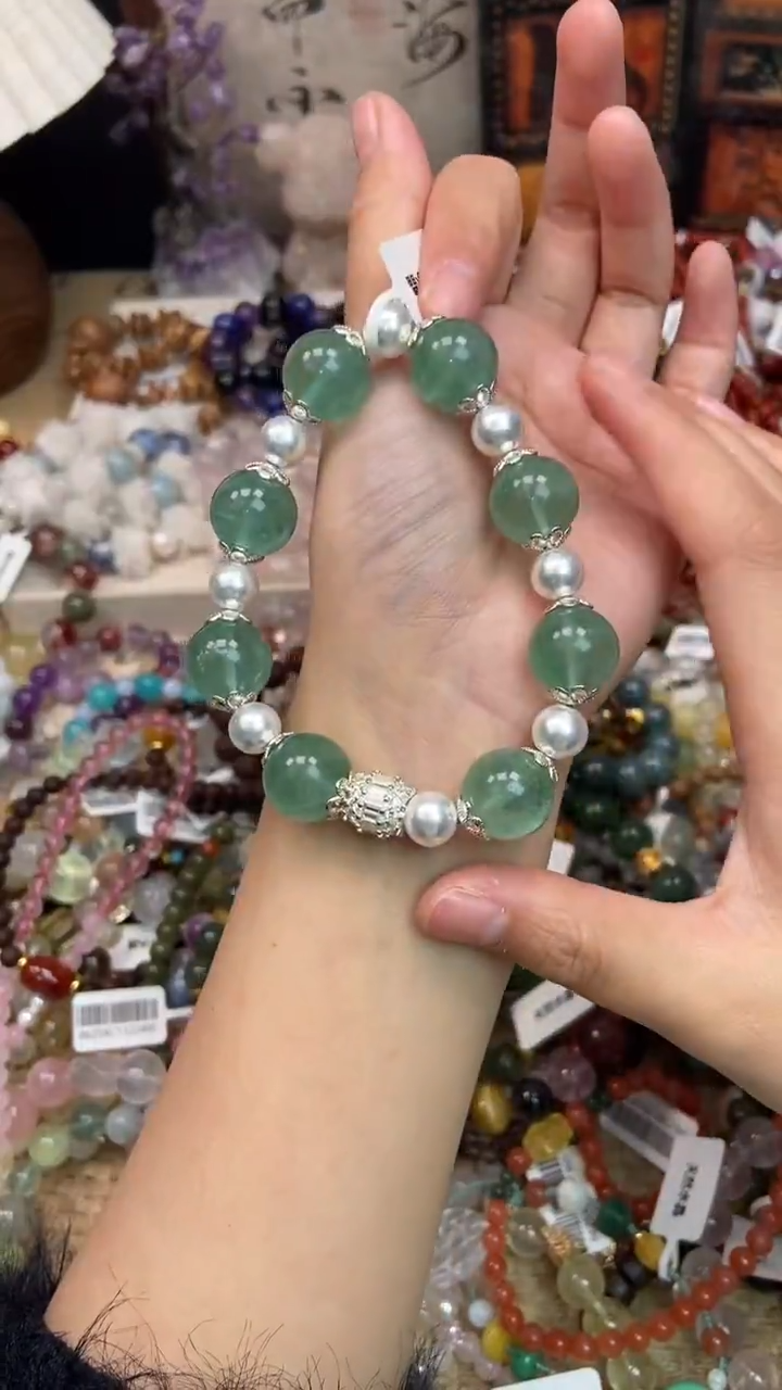 未镶嵌手链萤石450