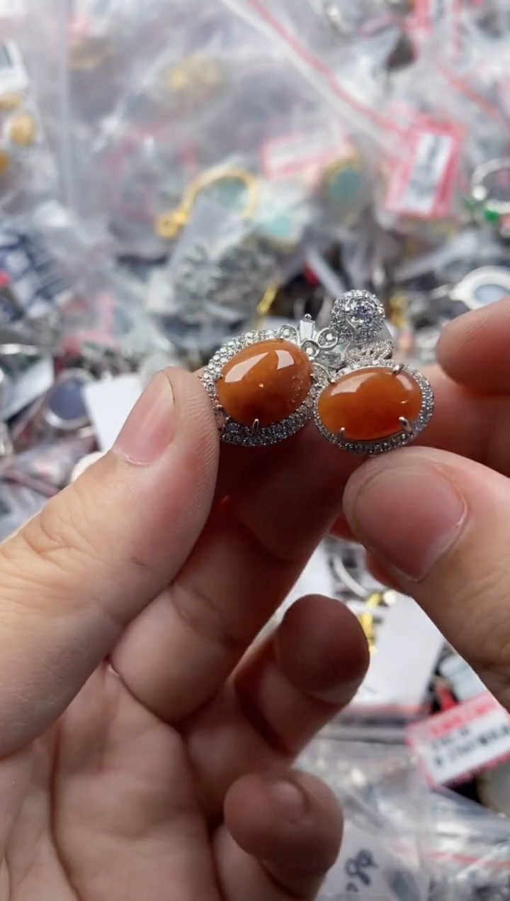 银S925镶嵌戒指翡翠1717   10