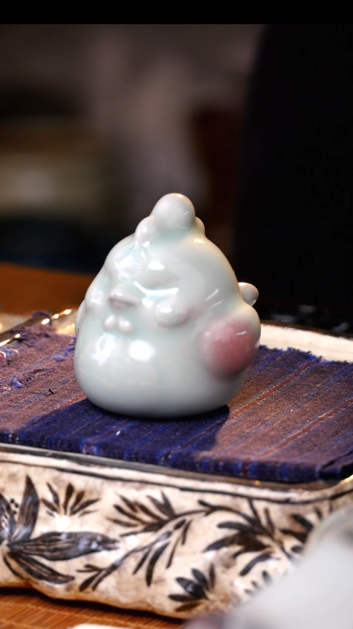【闪购商品】81小胖鸡--钧瓷茶器神垕钧窑